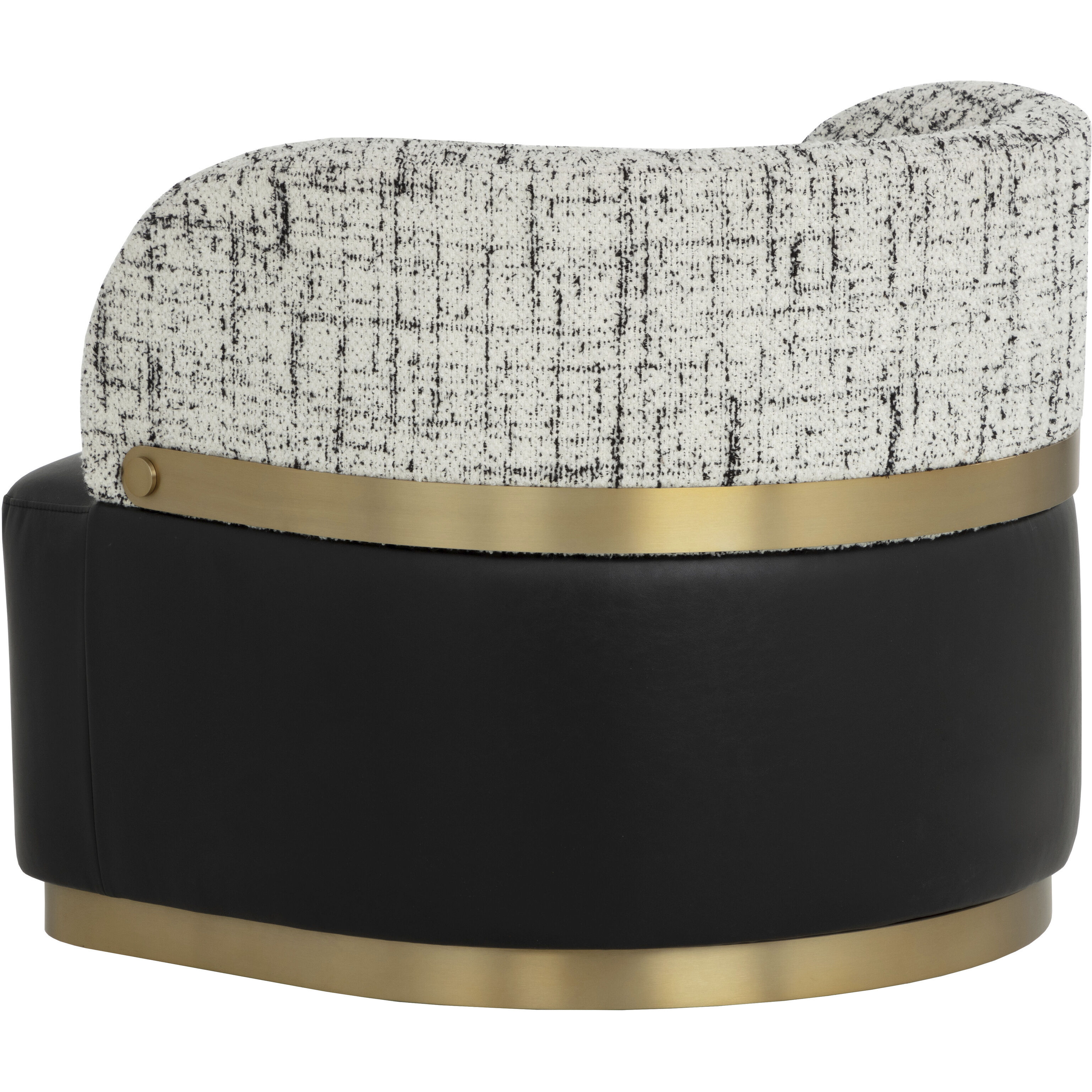 Brinda Bravo Black / Halton Birch Swivel Lounge Chair